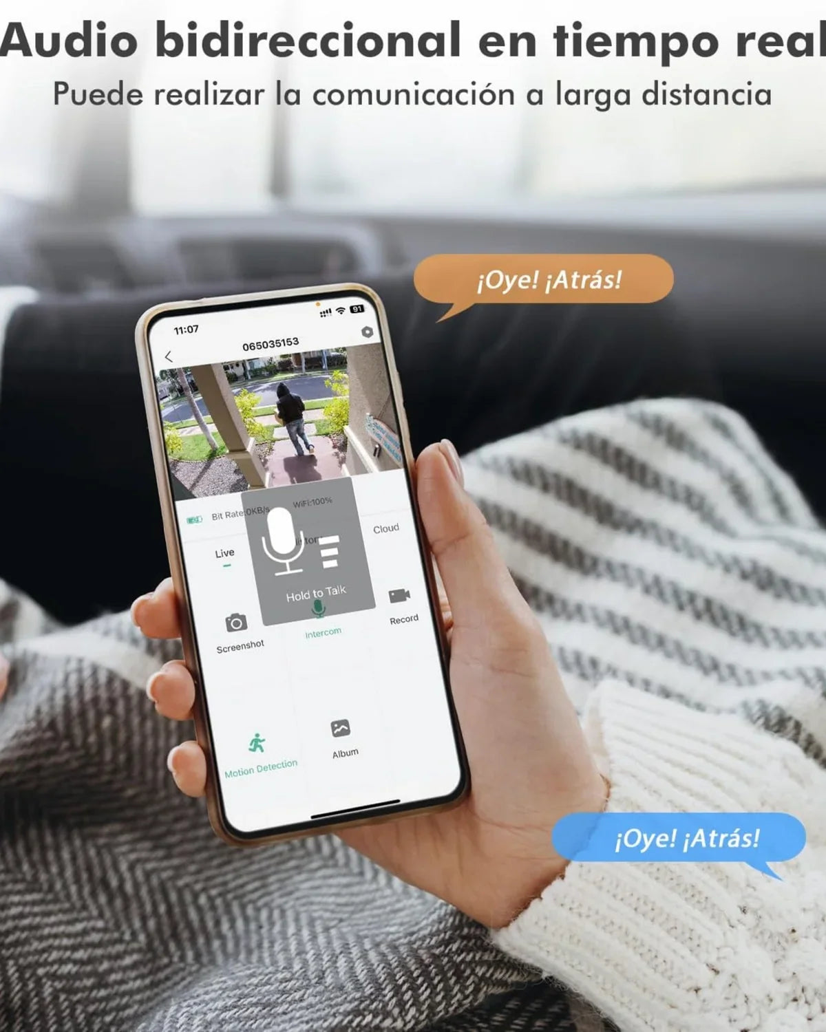 WhiteCam — Cámara de seguridad WiFi con control desde el celular